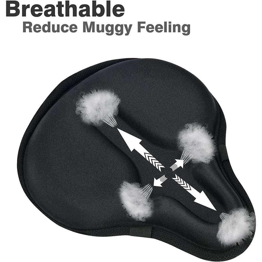 Electric Bicycle Saddle Seat Soft Thickened Electric Bike Gel Pad Cushion Cover Comfortable Road Cycling Breathable Cushion