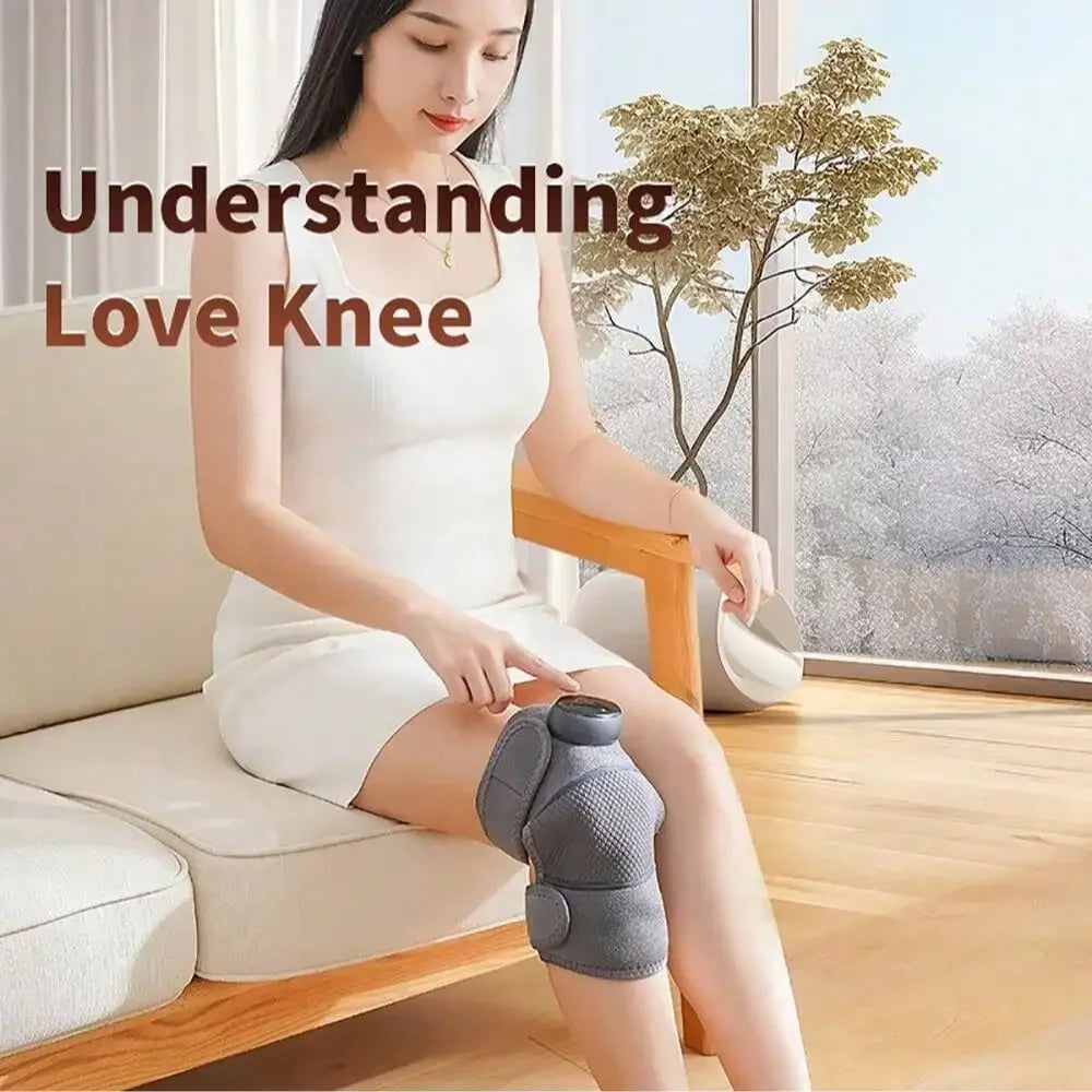 2026 1 Rechargeable Heated Knee Massager, Adjustable 3D Fully Heated Knee Pad With Heating Mode And Adjustable Vibration