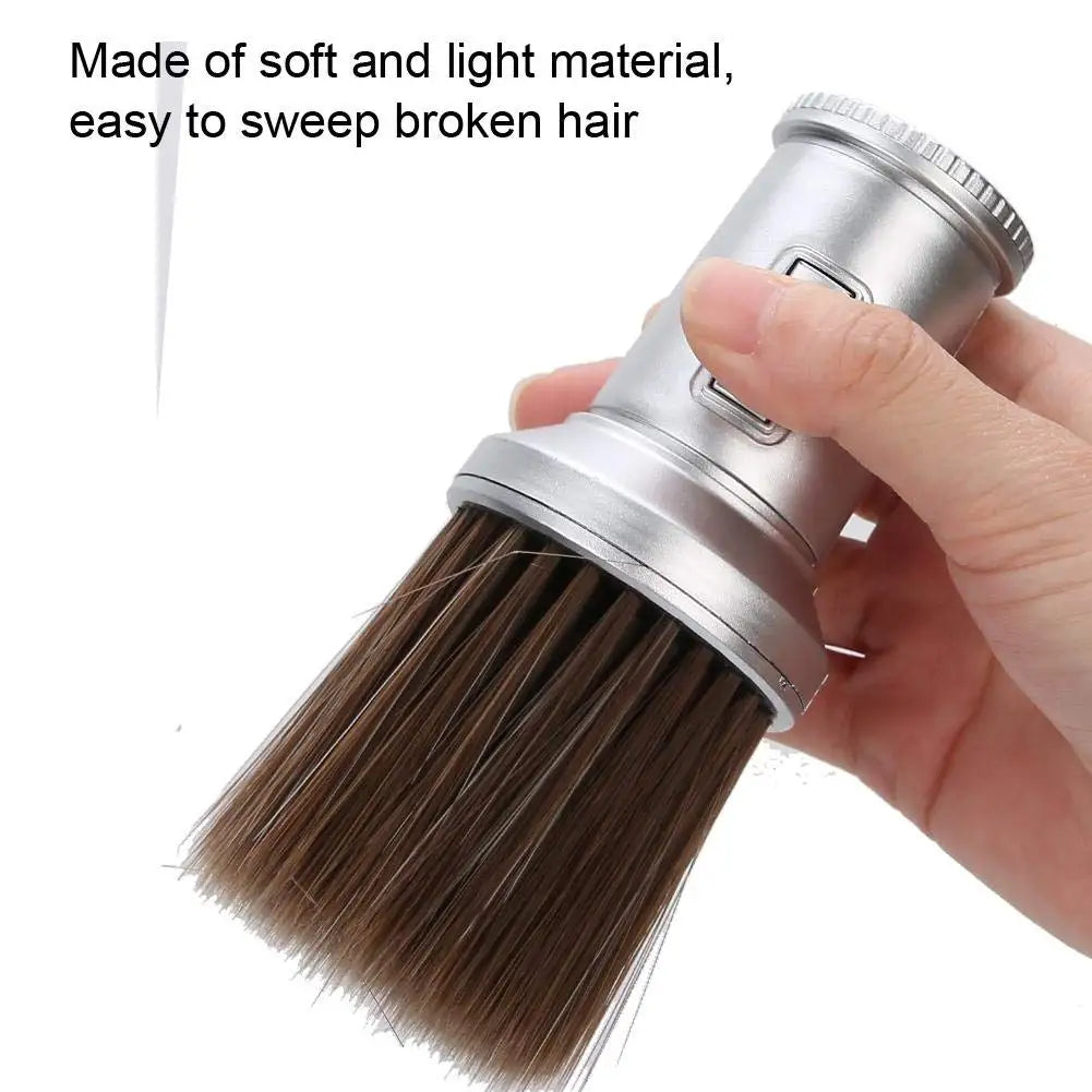 Cepillos de cuello para barrer el cabello de peluquero profesional, cepillo quita-polvo facial para peluquería, accesorio para herramientas de corte de pelo de barbería
