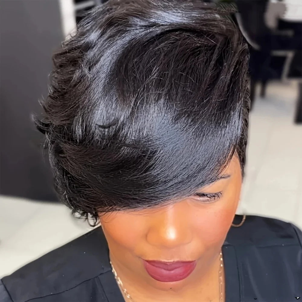 Curly Pixie Bob Wig