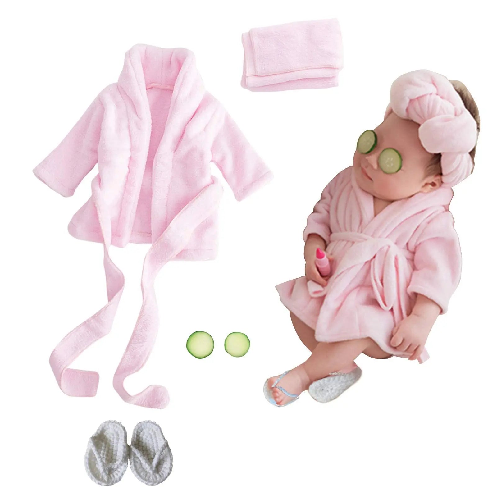 Accesorios de fotografía para recién nacidos, batas, trajes, accesorios para sesión de fotos de bebés, batas, disfraces, toallas de baño para niñas, juegos de disfraces