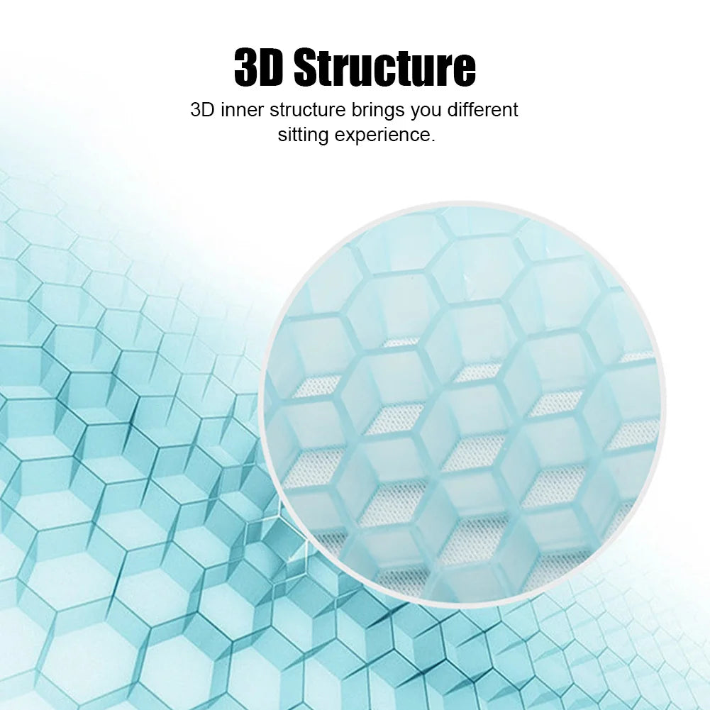 Cool Down Summer with The Universal Car Honeycomb Ice Filigree Gel Cushion Car Seat Cushion Ergonomic and Comfortable for Riding