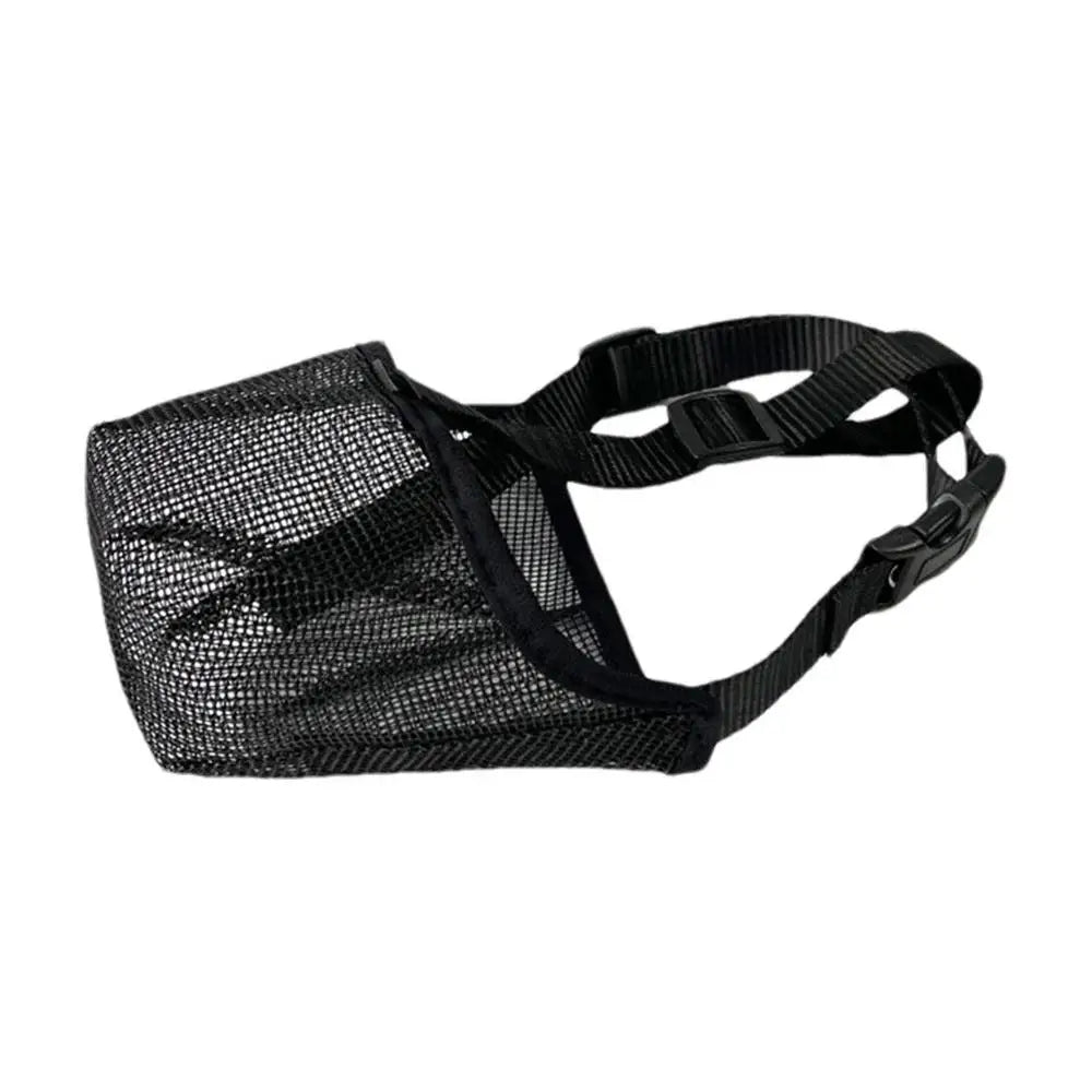 Bozales para perros, ajustables y transpirables, cubrebocas para perros, antiladridos, antimordeduras, de malla, para perros de hocico largo