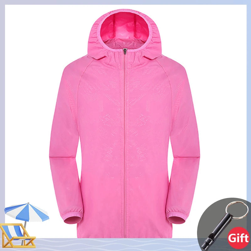 Ultralight Rainproof Windbreaker Jacket Breathable Waterproof Windproof Women Men Casual Camping Top Fishing Cycling Slim Coat