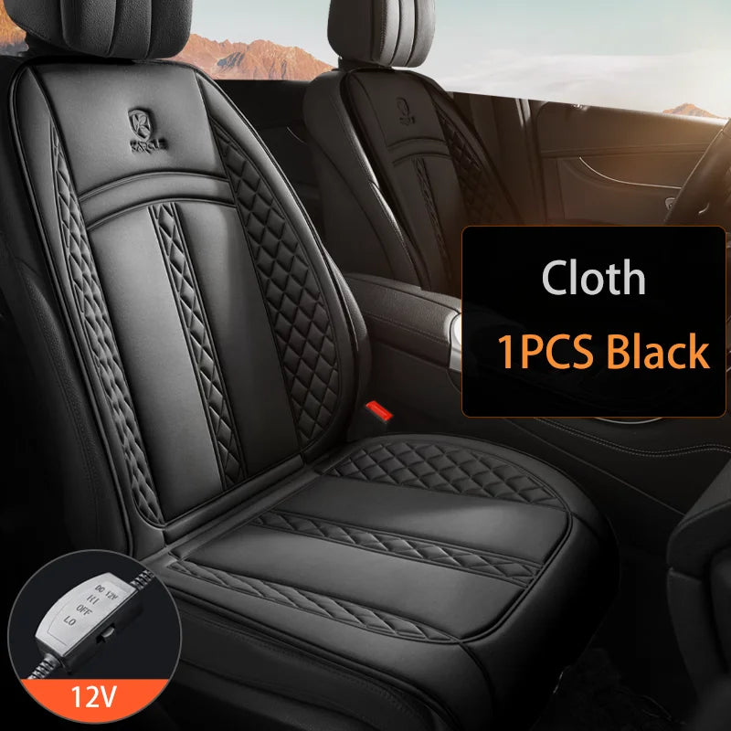 Almohadilla térmica universal de 12 V para asiento de coche, funda suave y calefactable para asiento de coche, protector de asiento de coche cálido de invierno de ancho mejorado, accesorios para coche