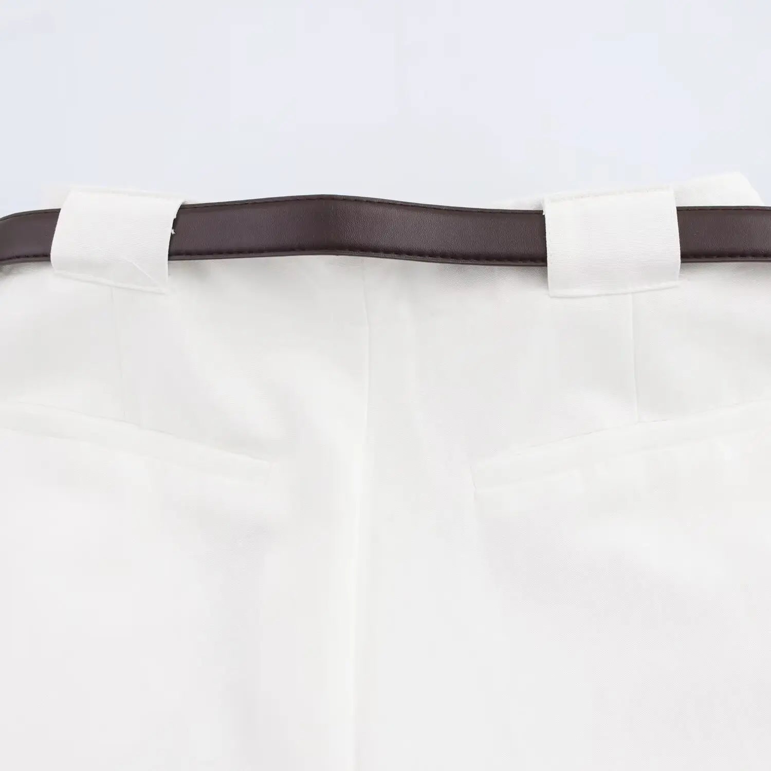 Women's Pants Set Pocket Tank Top with Belt and Fold Pants Solid Color Temperament Spring New Pants Set