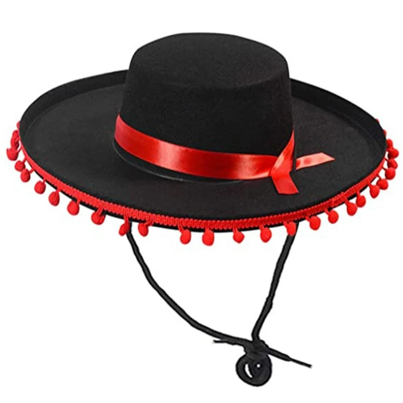 Top Hats Fashion Headwear Sombrero Hat Caps Party Photo Props F3MD