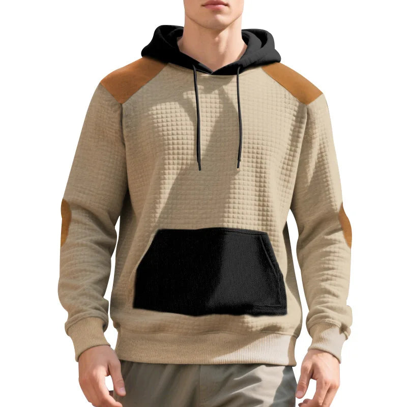 Retro Color-Block Hoodie
