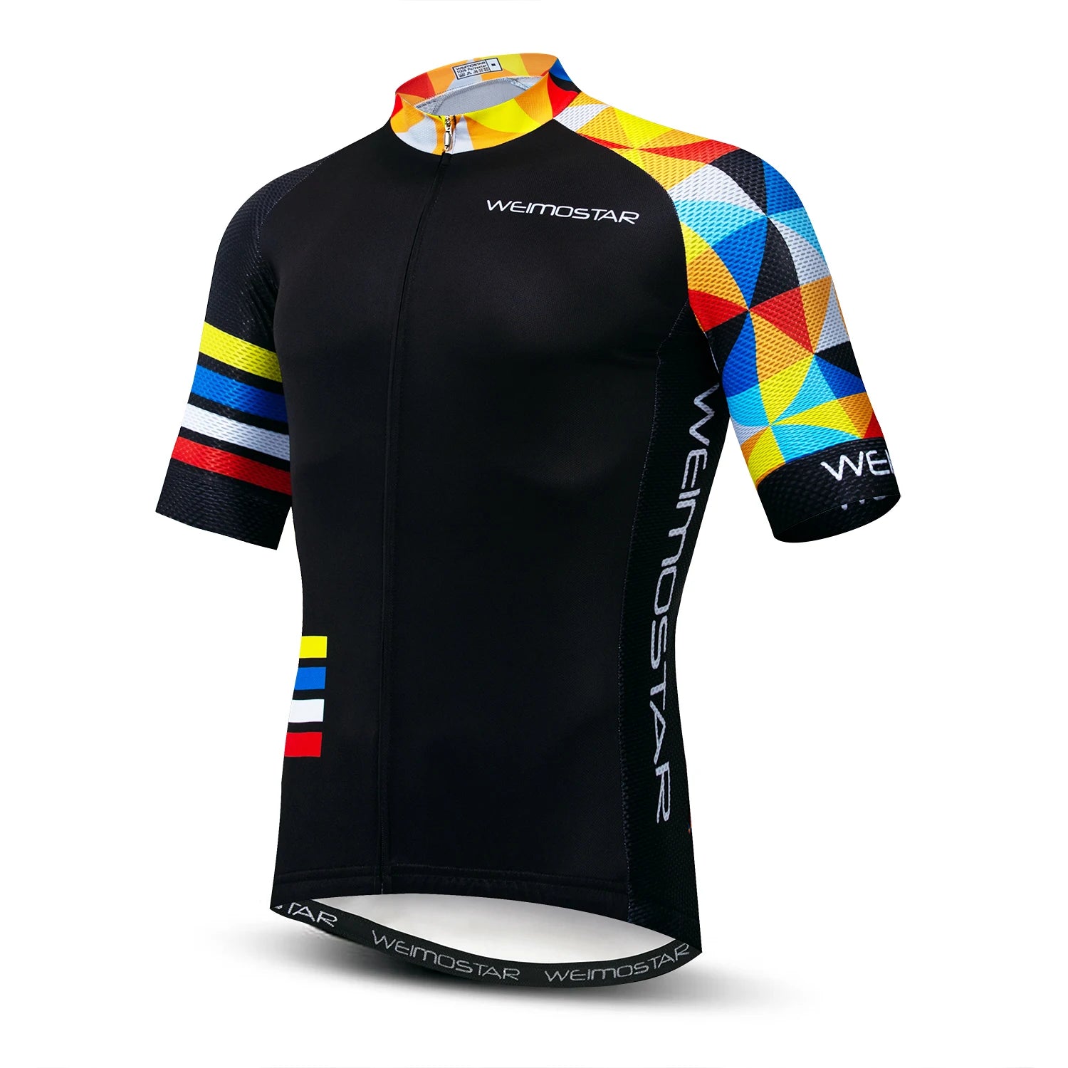 Maillot de Ciclismo para Hombre, Bicicleta de Montaña, Carretera, MTB, Camiseta de Verano, Ropa de Ciclismo de Carreras, Uniforme, Chaquetas, Blanco y Rojo