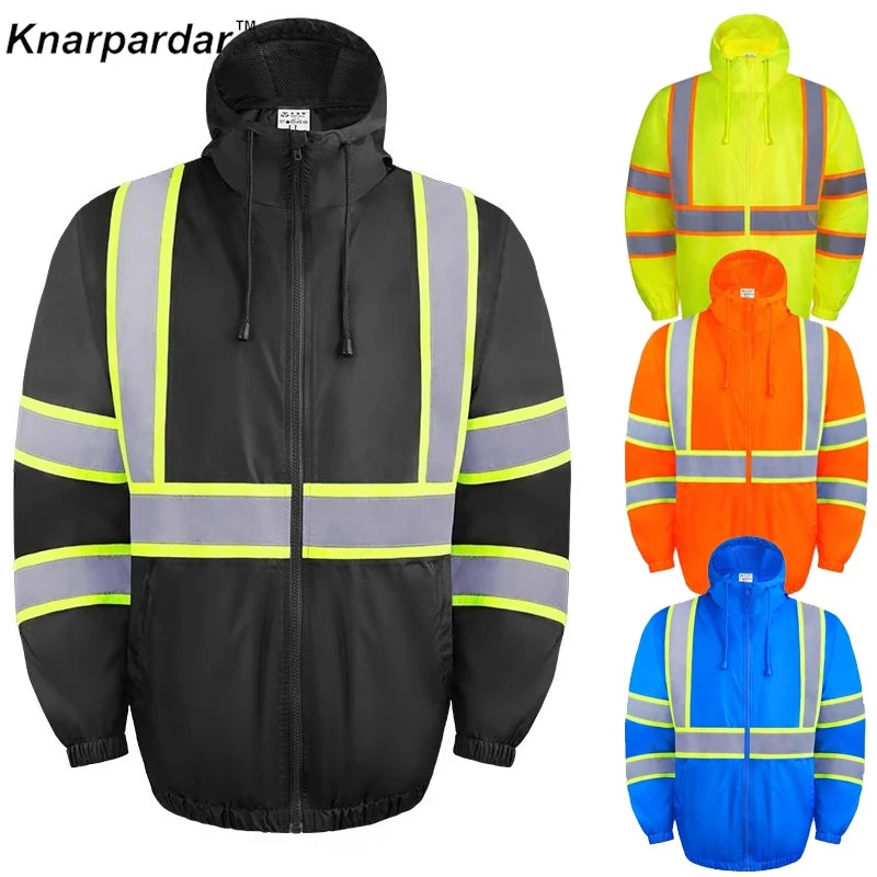 New Men's Black Jacket Workwear Jacket Construction Working Clothes