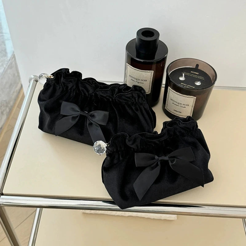 Bolso de Maquillaje de Perlas con Cremallera para Mujer, Neceser de Viaje de Gran Capacidad, Bolsas de Maquillaje con Estampado de Leopardo para Damas, Regalo