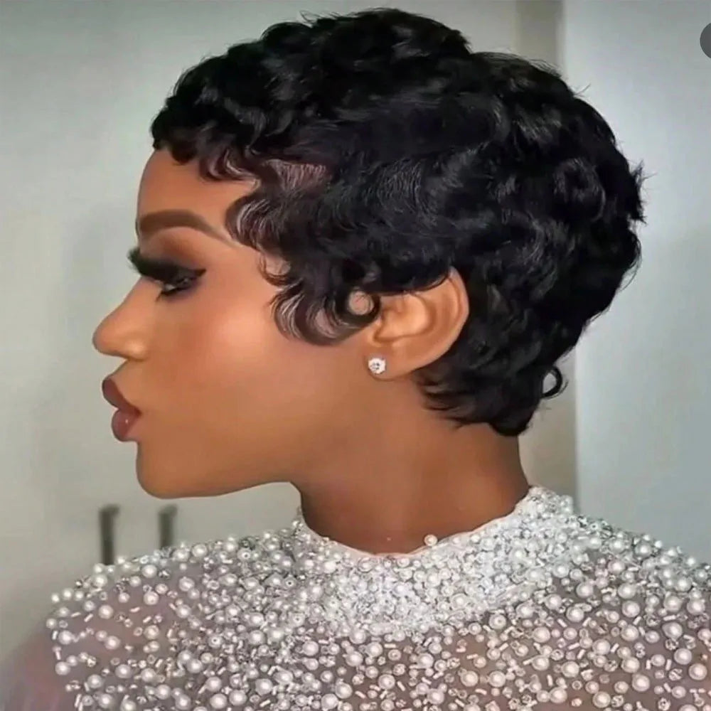 Curly Pixie Cut Wig