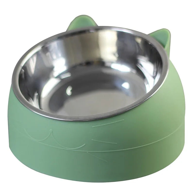 Pet Bowls Dog Food Water Feeder Stainless Steel Pet Drinking Dish Feeder Cat Puppy Feeding Supplies Small Dog Accessories