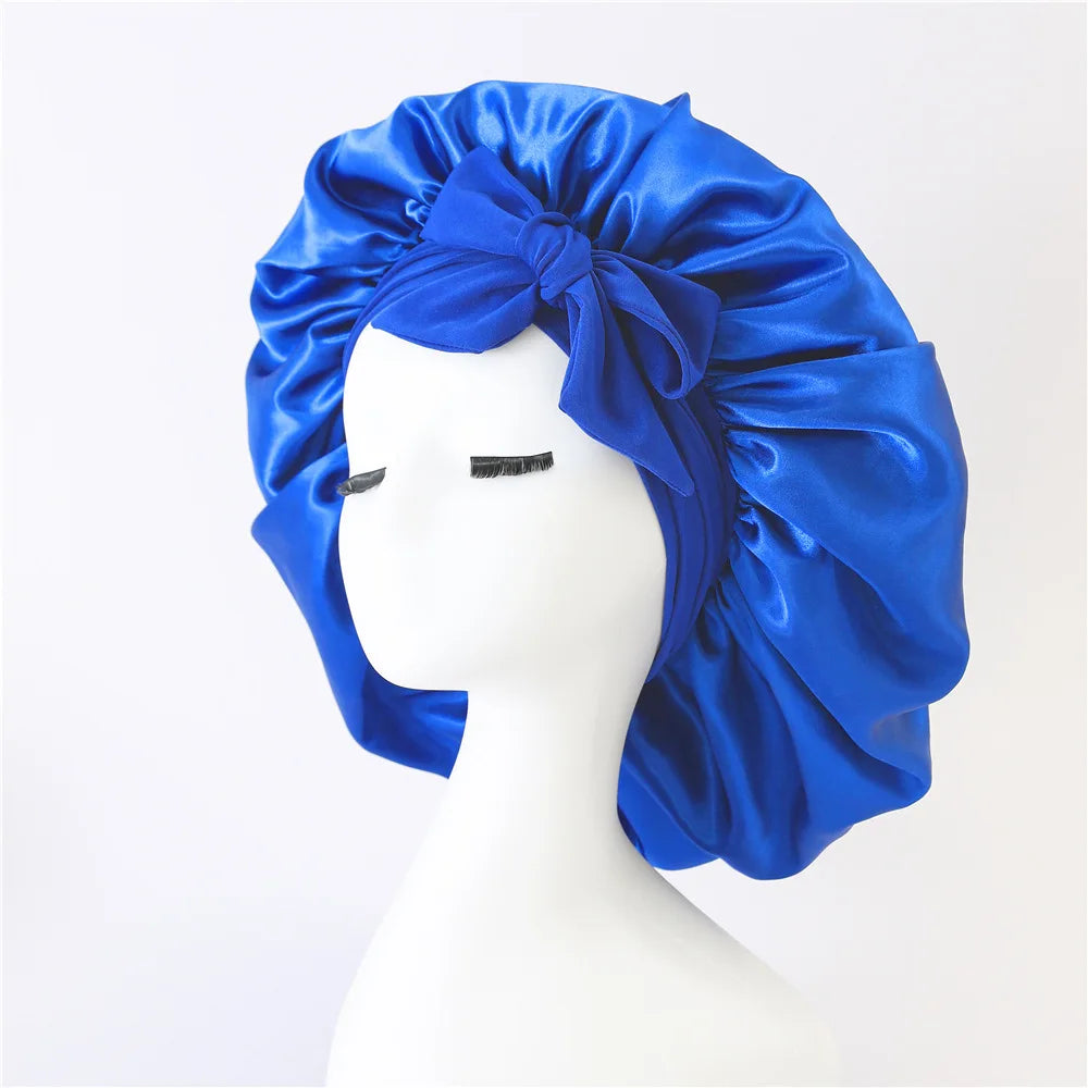 Satin Tie Sleep Bonnet