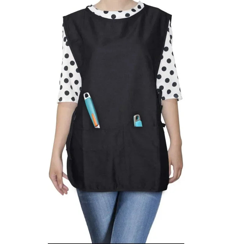Fashion Advertising Shirt Vest Worker Clothes Kitchen Floral Uniform Waistcoat Cleaning Waistcoat Apron For Man Woman