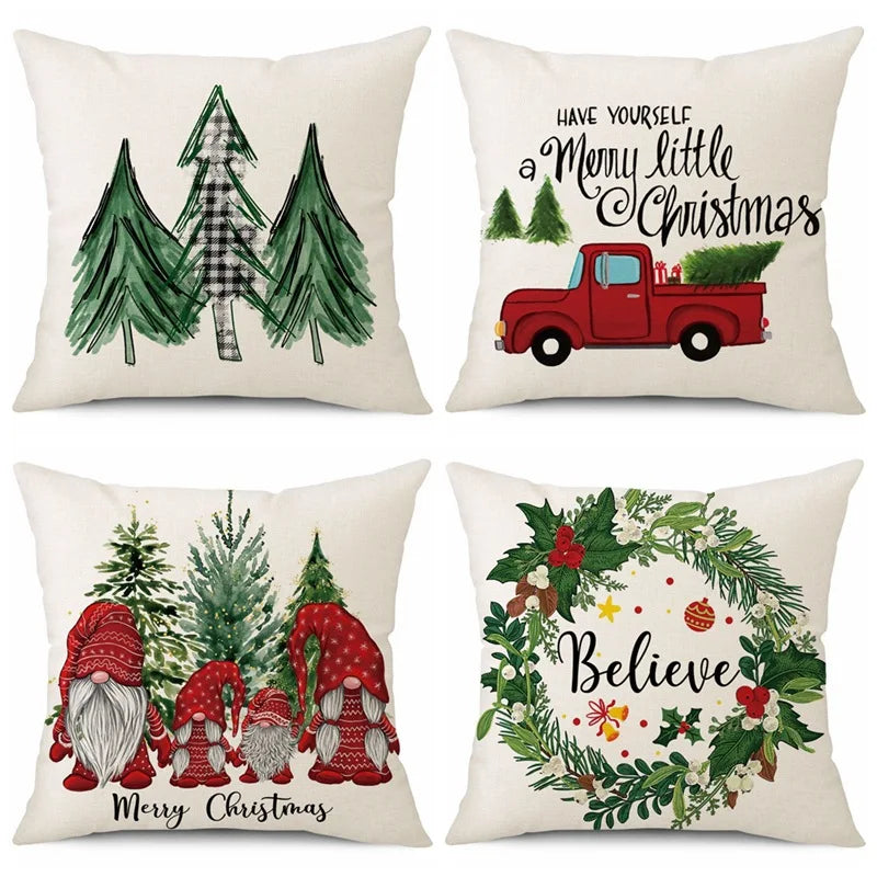 Funda de cojín Feliz Navidad – Encanto festivo para tu hogar