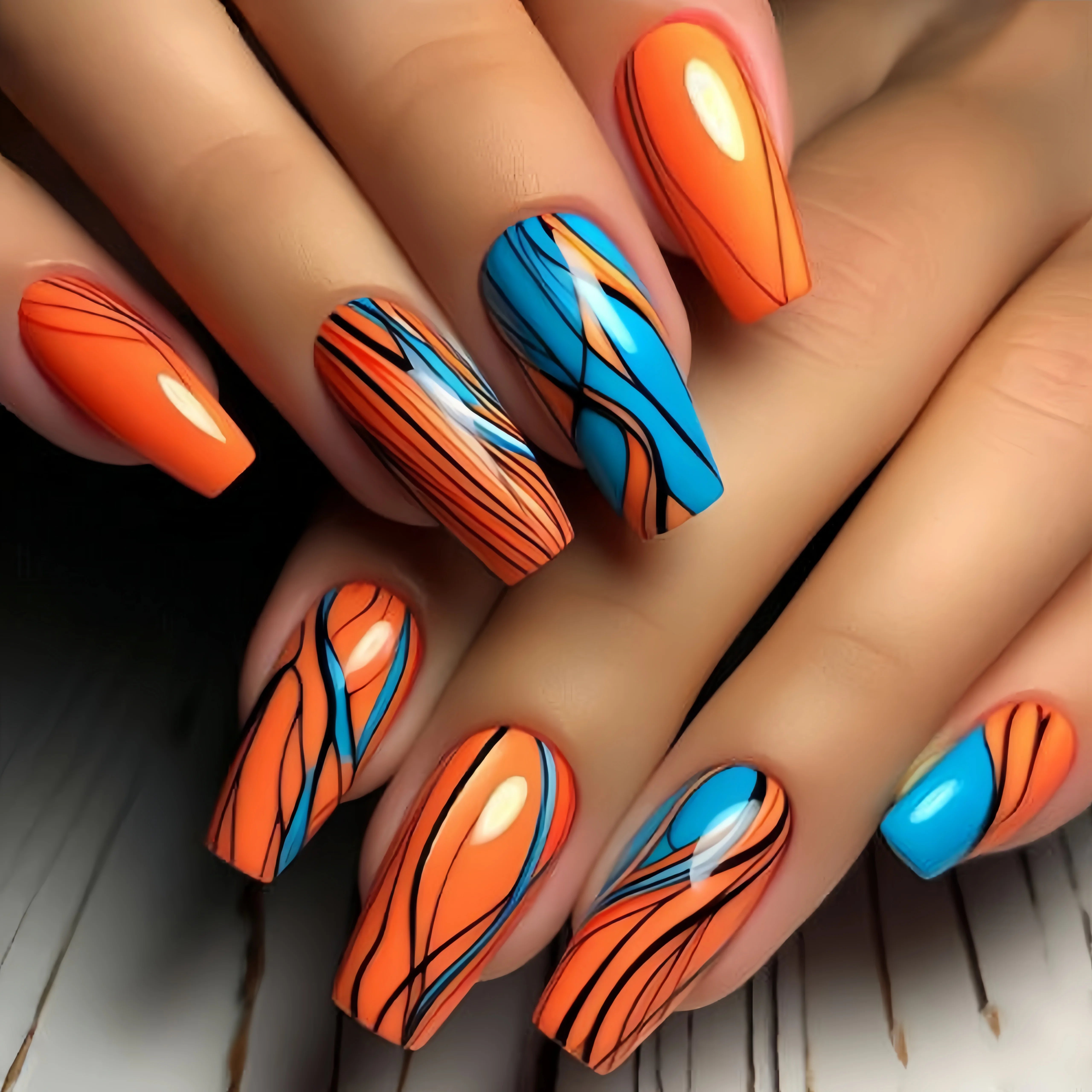 Blue Star Ballet Press-On Nails