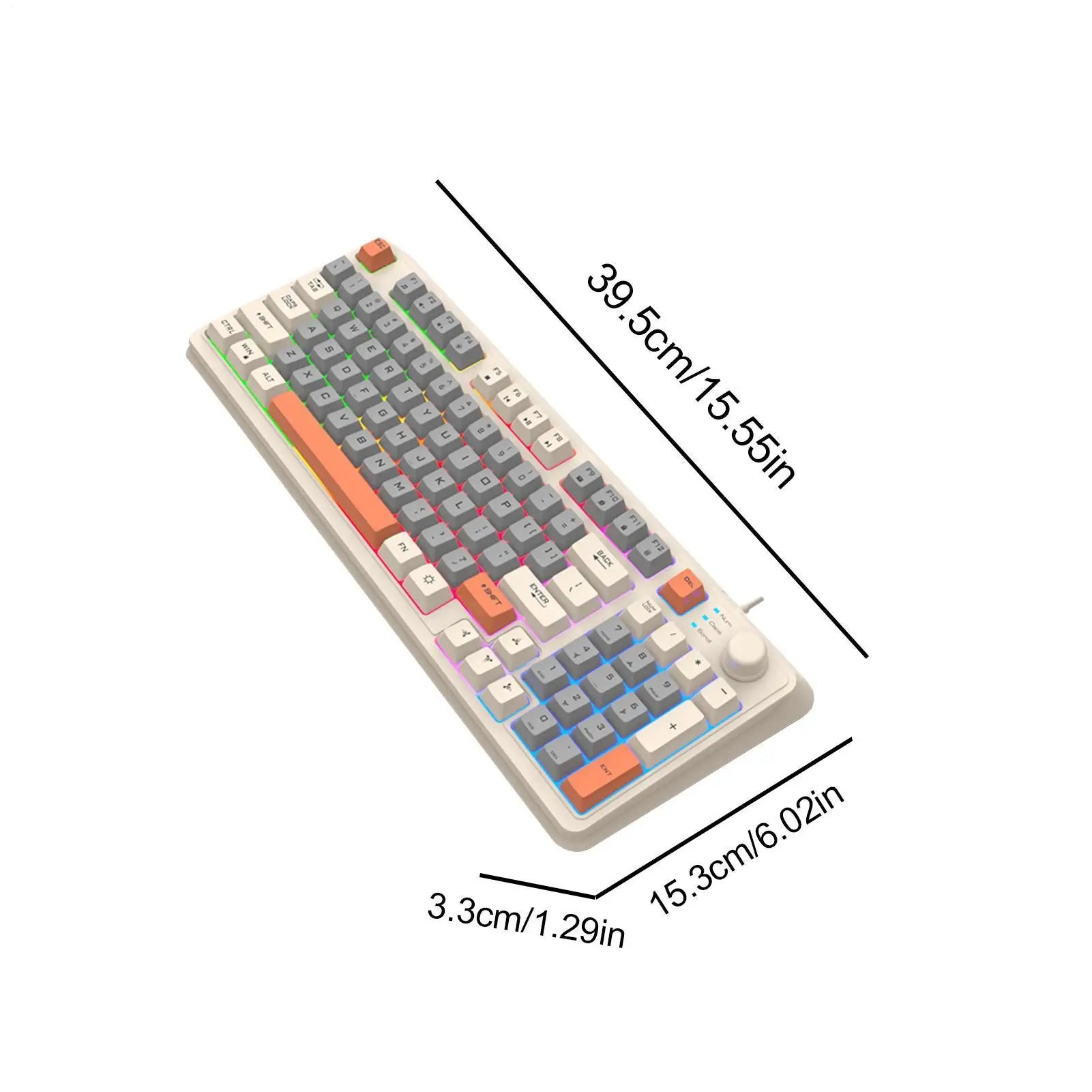 K82 spilltastatur med 94 taster