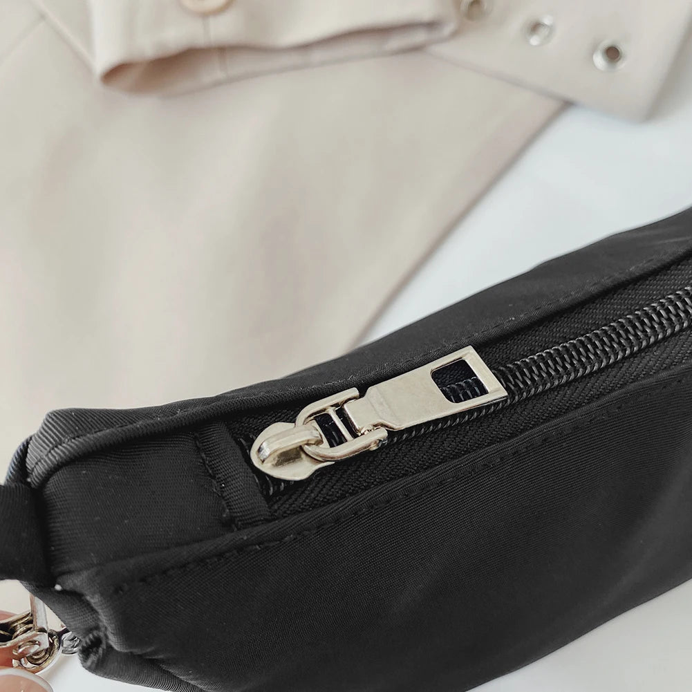 Solid Color Shoulder Purse Women Underarm Bag Ladies Fashion Top-handle Clutches Black Beige White Pink Handbag Pouch
