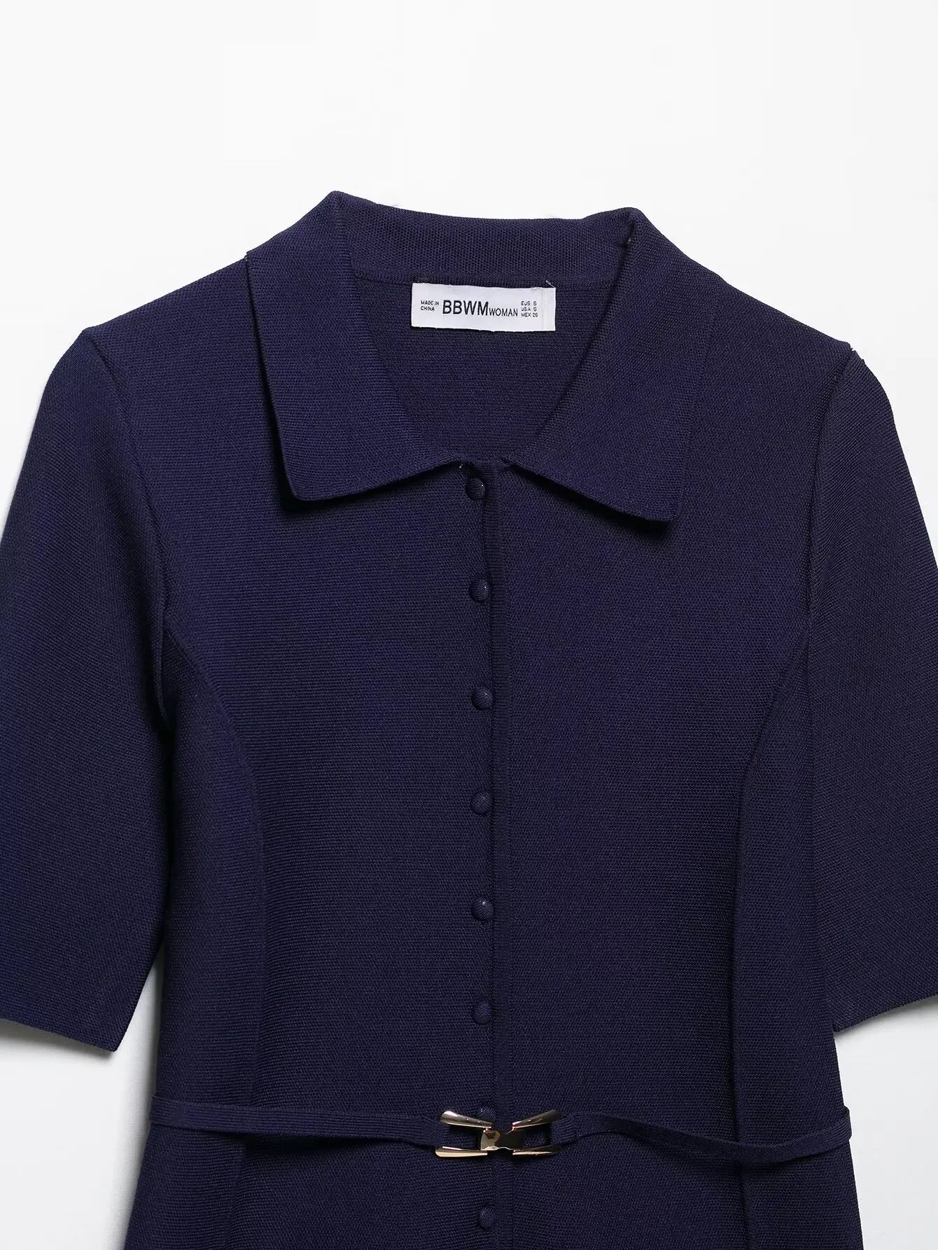 Women's knitted mid-length skirt suit 2-piece set new fashion belted cardigan jacket women's office commuting casual suit female