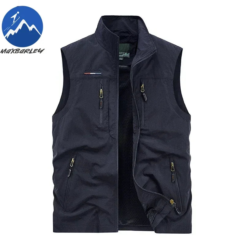 Sleeveless Jacket Vest Men Summer Cargo Climbing Hunting Waistcoat Club Photographer Fishing Vests Camping Working Clothes