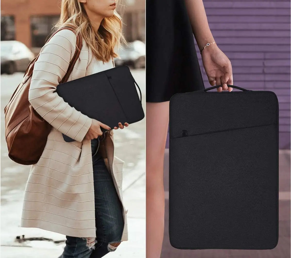 Laptop Sleeve 15.6"Case Cover for Lenovo IdeaPad/ThinkPad HP 15.6"Pavilion Envy x360 ASUS Chromebook Dell Inspiron Acer HandBag