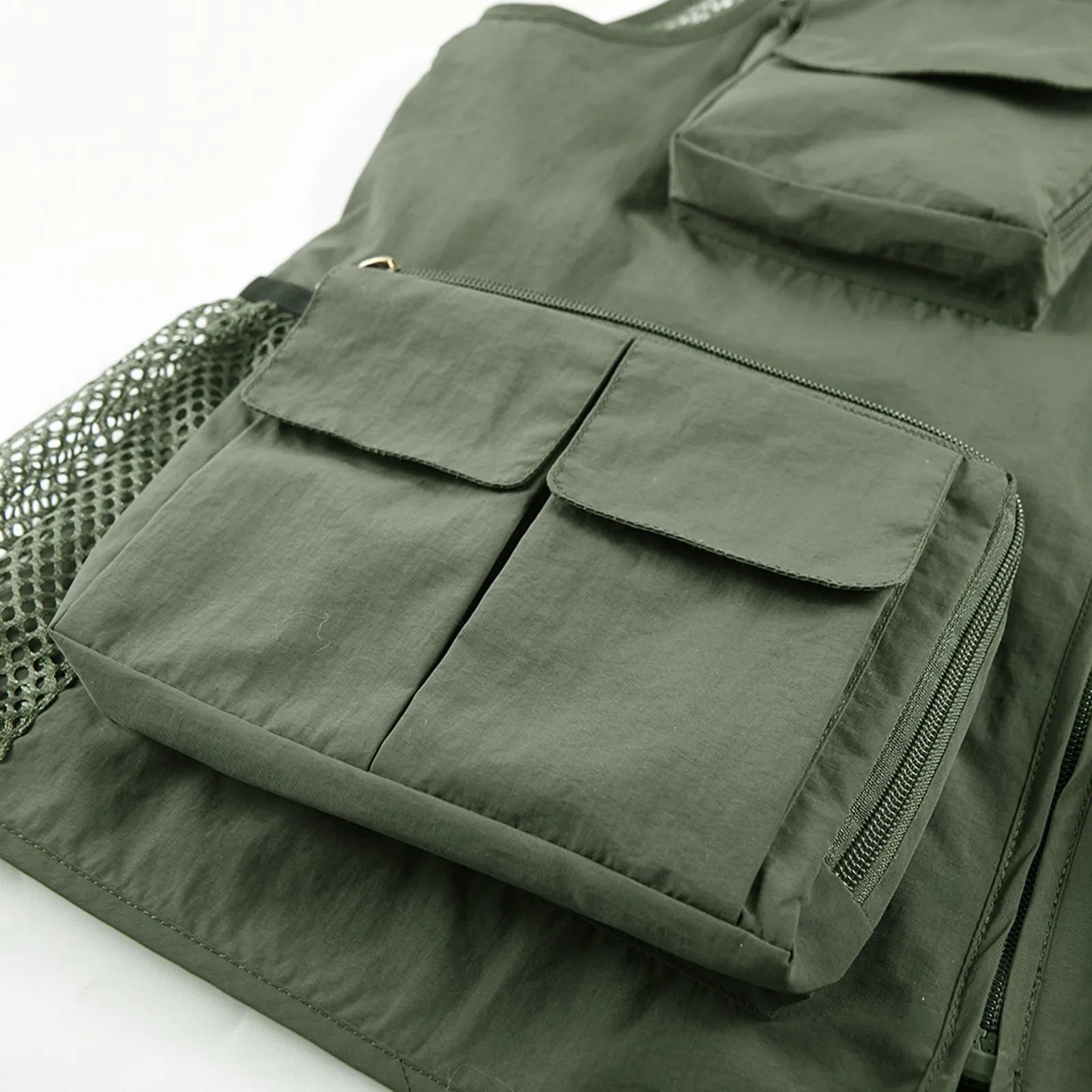 Hiking vests for men and women thin breathable multi-pocket vest summer outdoor work hunting travel waterproof sleeveless jacket