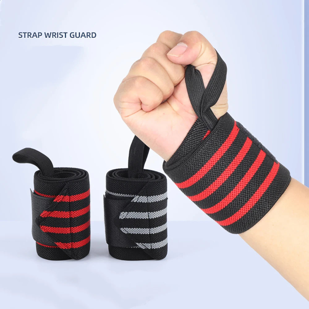 1 unidad de muñequera para entrenamiento con pesas y mancuernas, con correas engrosadas, equipo de protección de fitness para deportes al aire libre y fitness