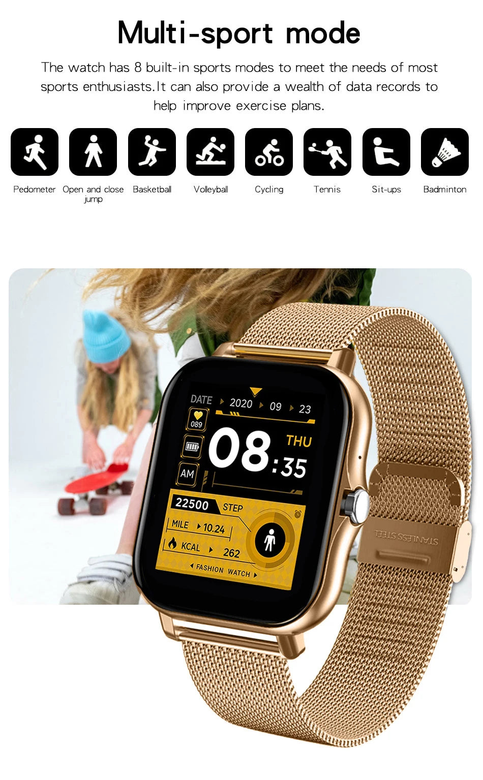 Reloj inteligente con teléfono Android 2025, pantalla HD de 1.44 pulgadas, llamadas Bluetooth, monitoreo de oxígeno/presión sanguínea, regalo para mujer y hombre