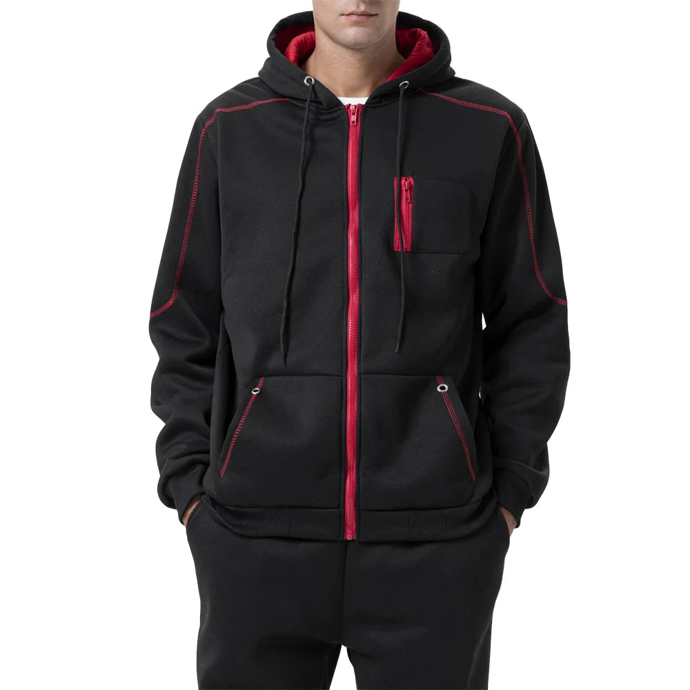 Autumn Men's Sports Jacket Hoodies Long Sleeves Sweatshirt Men Casual Everyday Outdoor Zipper Jacket Hooded Tracksuit Coats