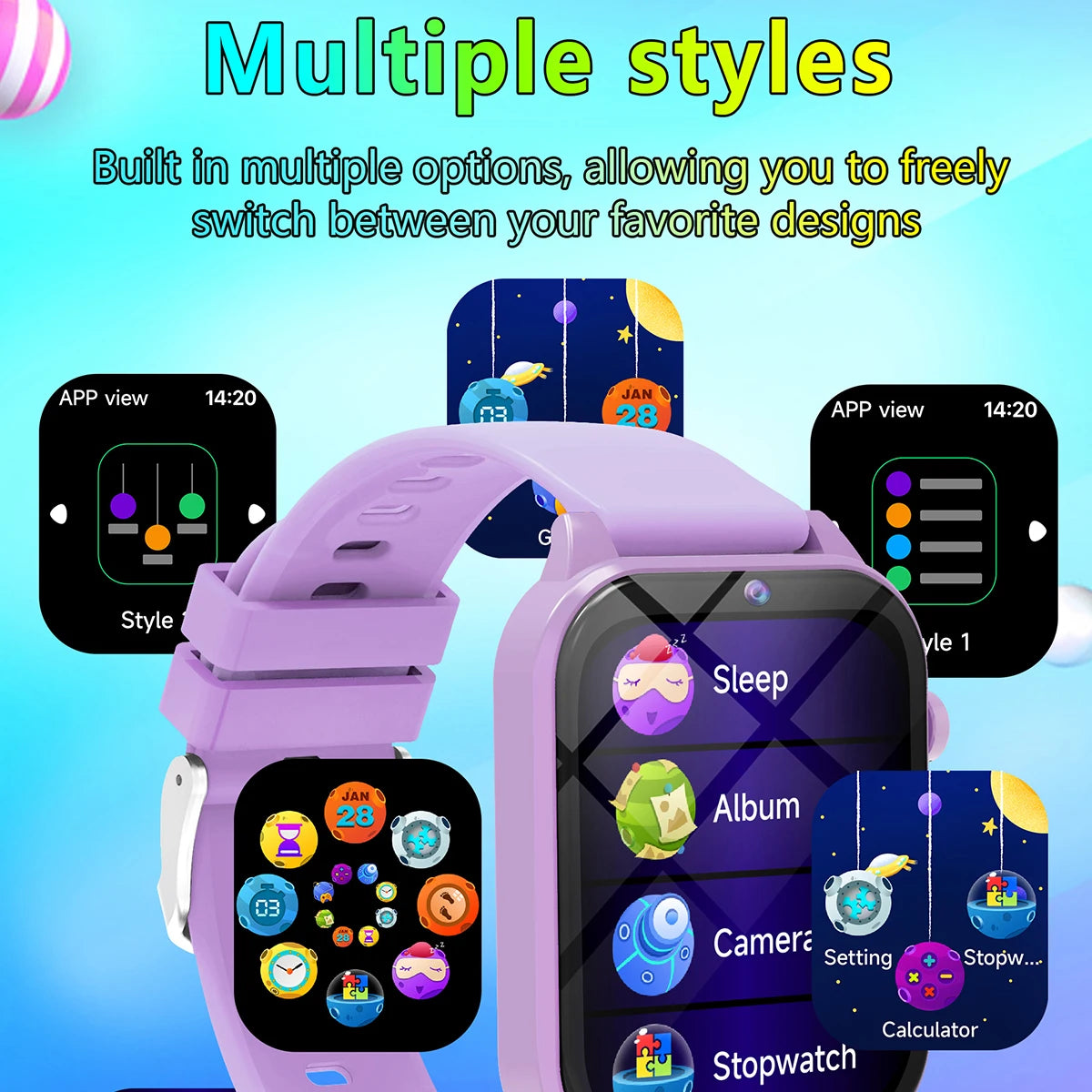 New Smart Watch For Kids 18 Games Waterproof Flashlight Remote Control Photography Boy Girl Holiday&Birthday Gifts