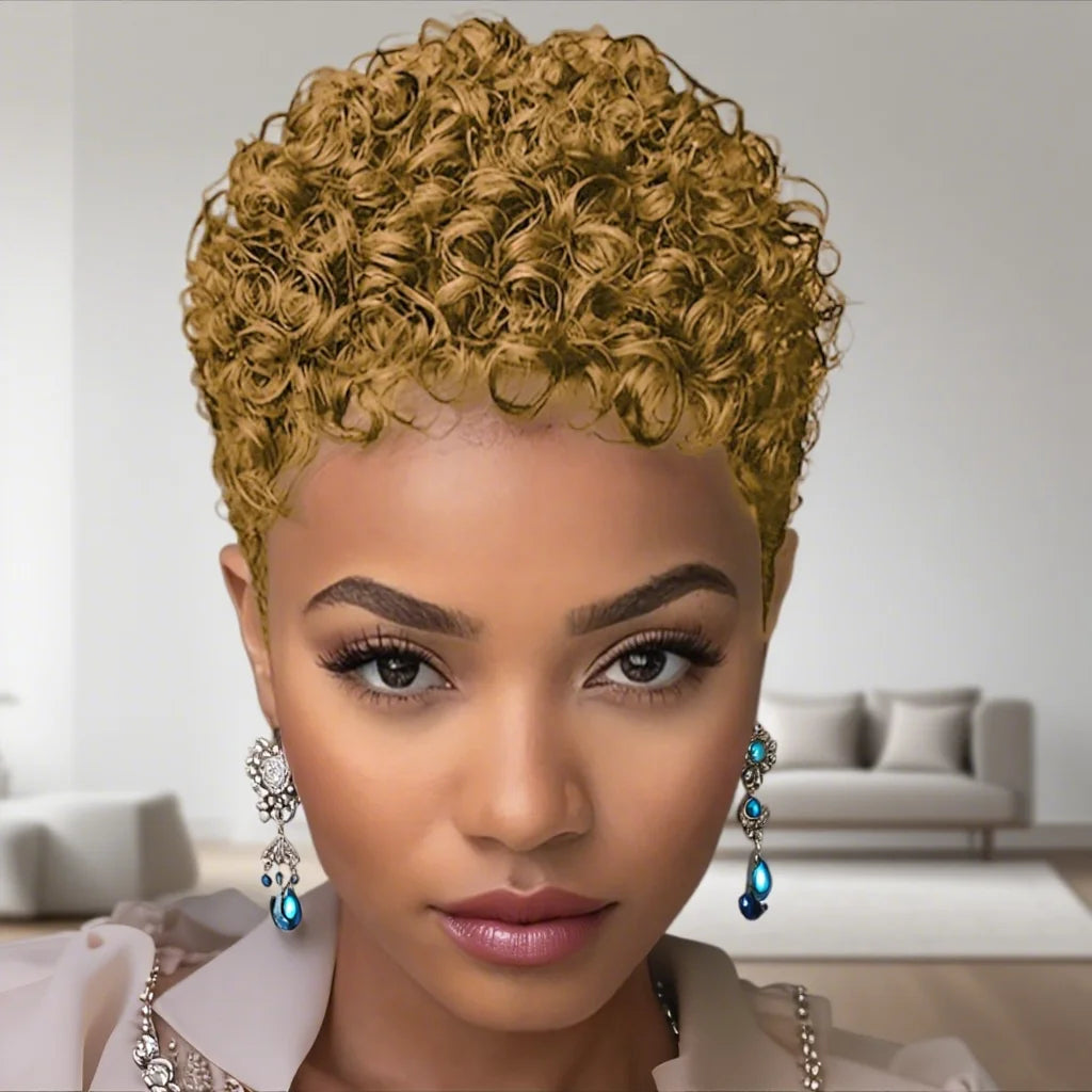 Short Afro Kinky Curly Wig