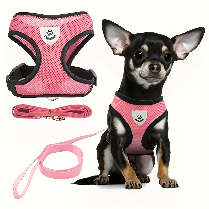 Arnés Ajustable para Gatos, Malla Transpirable Antiescape con Chaleco Reflectante y Correa de 1.5 m - Seguro, Duradero para Aventuras al Aire Libre