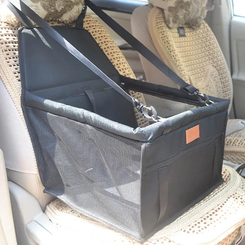 Accesorios de viaje de doble grosor Bolsas de malla colgantes plegables Suministros para mascotas Manta impermeable para perros Seguridad Bolsa de asiento de coche para mascotas