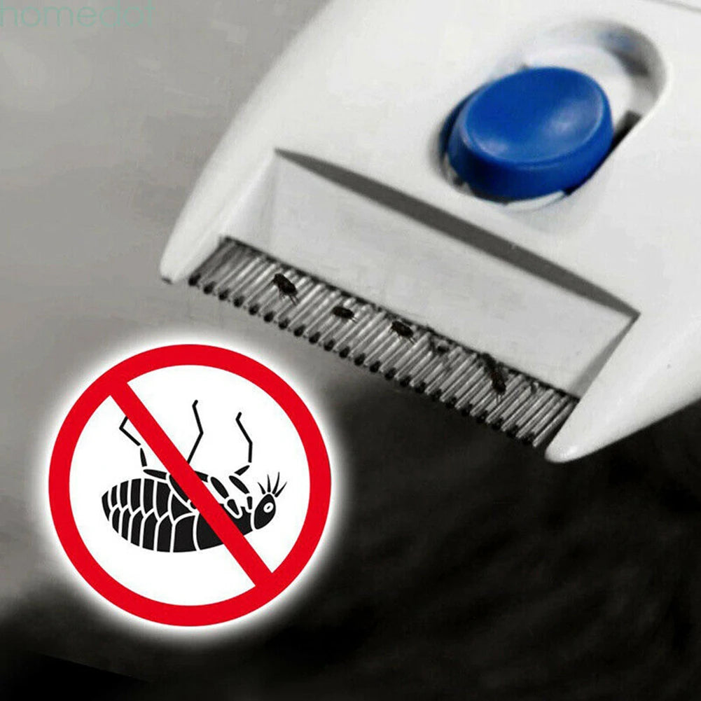 1Pc Pet Licke Electric Tick Remover Comb Safety Tool for Dogs Cats and Pets To Kill Fleas Hair Lice Killer Cleaning Brush