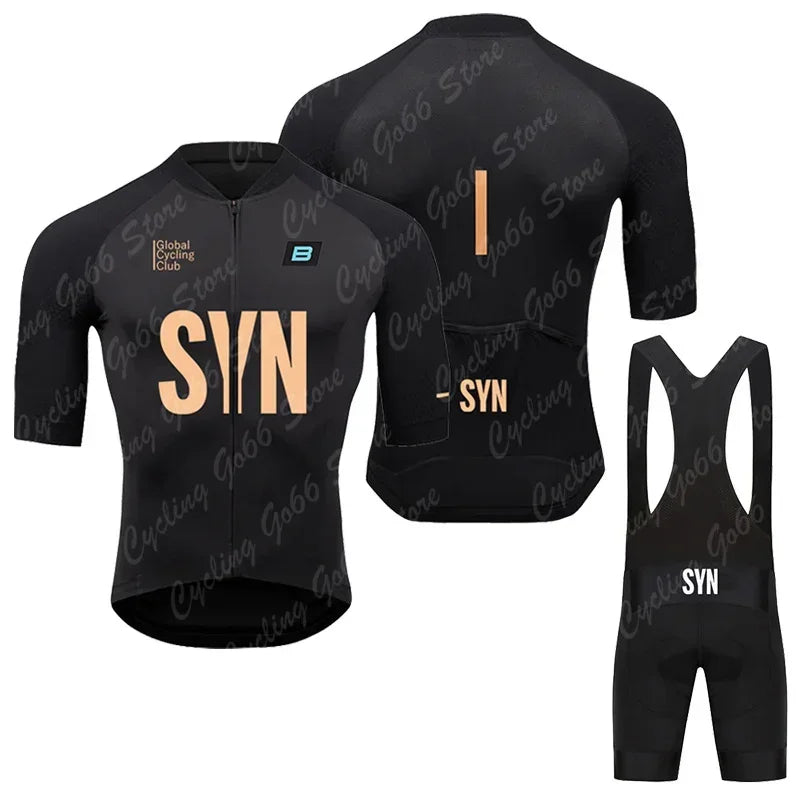 Men Summer SYN BIEHLER Cycling Jersey Set Breathable Racing Cycling Jersey Sport Mtb Bicycle Jersey Bike Cycling Clothing Suit