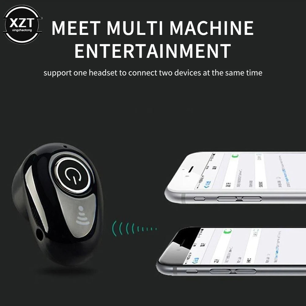 New HD Invisible Ture Wireless Earphone Noise Cancelling Bluetooth Headphone Handsfree Stereo Headset TWS Earbud With Microphone