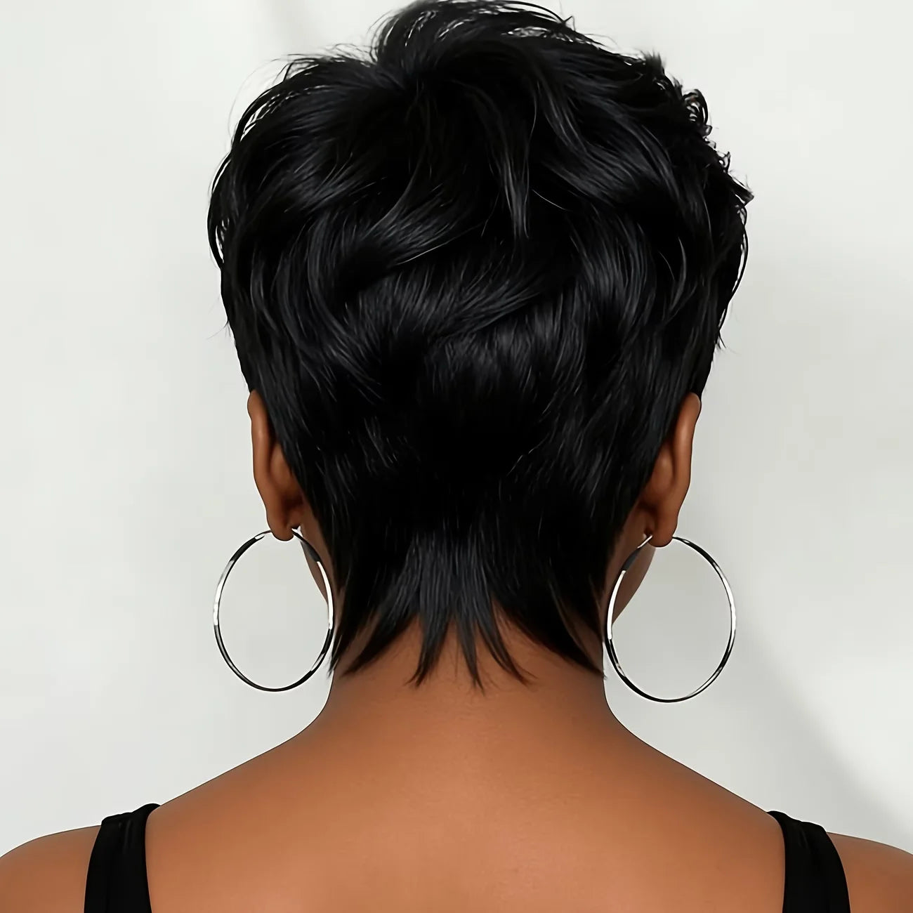 Hair Short Curly Wigs for Women Pixie Cut Wig Machine Made Human Hair Short Wigs Natural Hair Short Curly Wigs   Machine Made