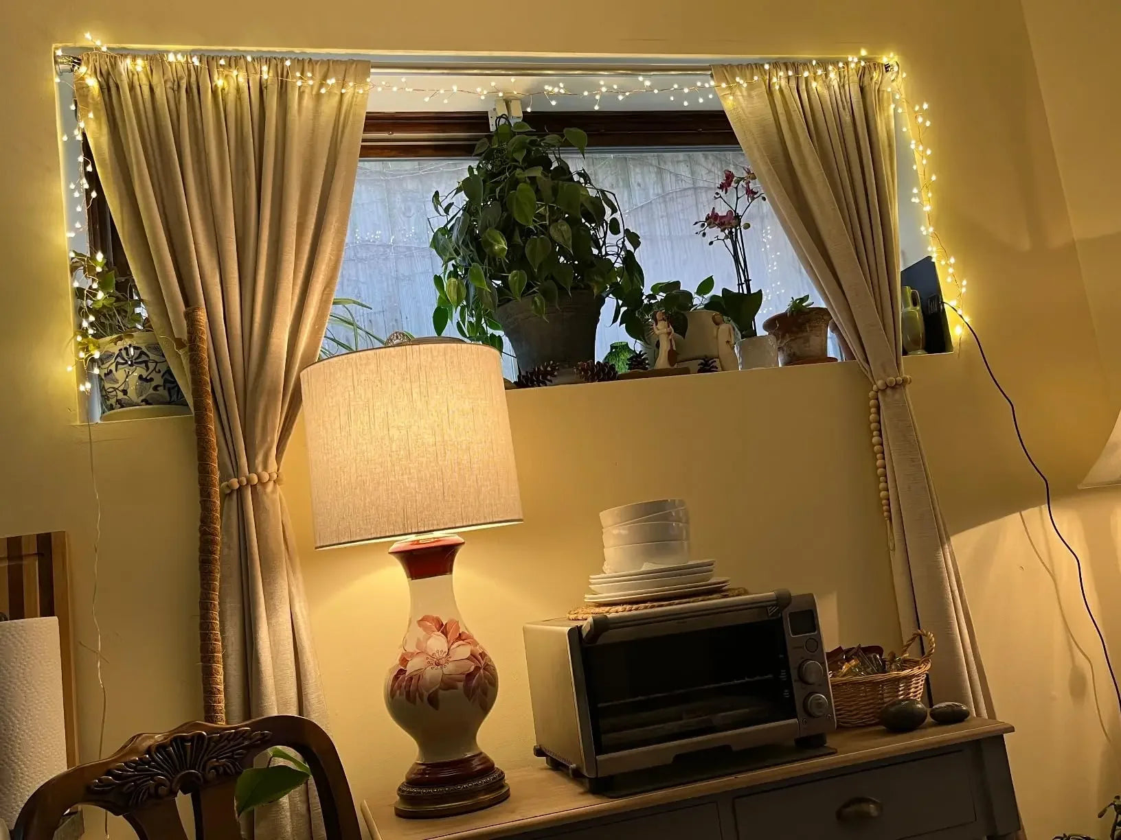Decoración navideña Luces de cadena Adorno colgante de árbol de Navidad Suministros navideños para coronas de bricolaje Deshierbe en el hogar Interior Exterior