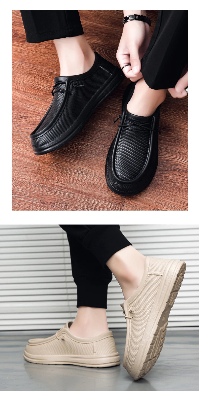 Men's Kitchen Working Shoes Non-slip Waterproof Chef Shoes  Fashion Men Casual Work Shoes Outdoor Water Shoes Plus Size 40-47