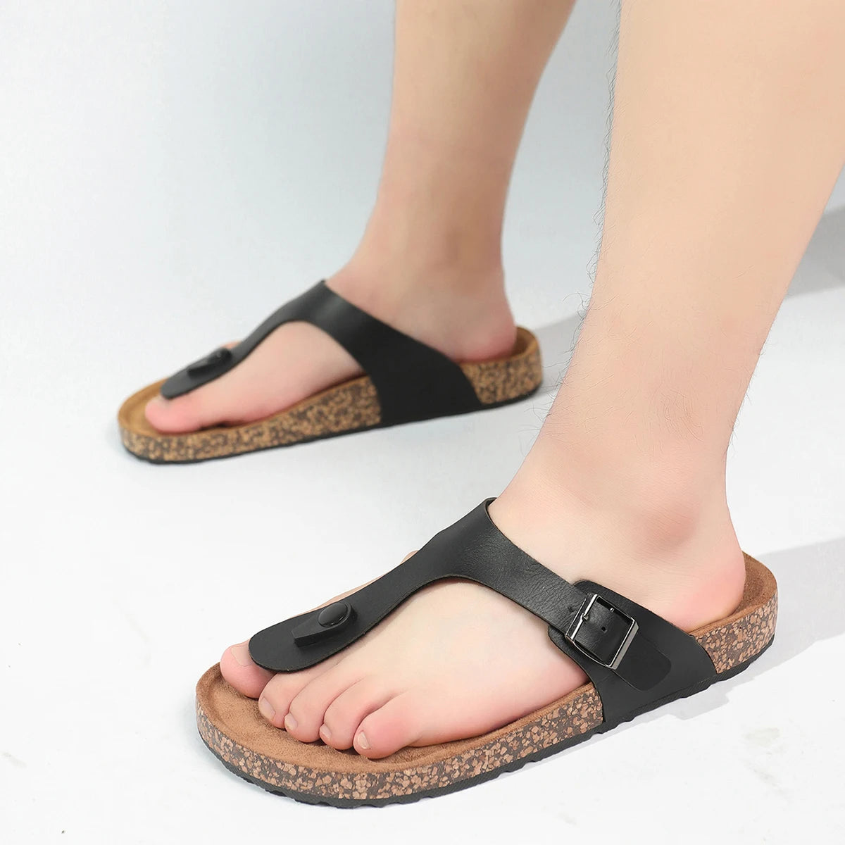 Slippers for Men New Summer Casual Outer Wear Non-Slip Anti-Odor Thick-Soled Sandals Shoes Flip-Flops