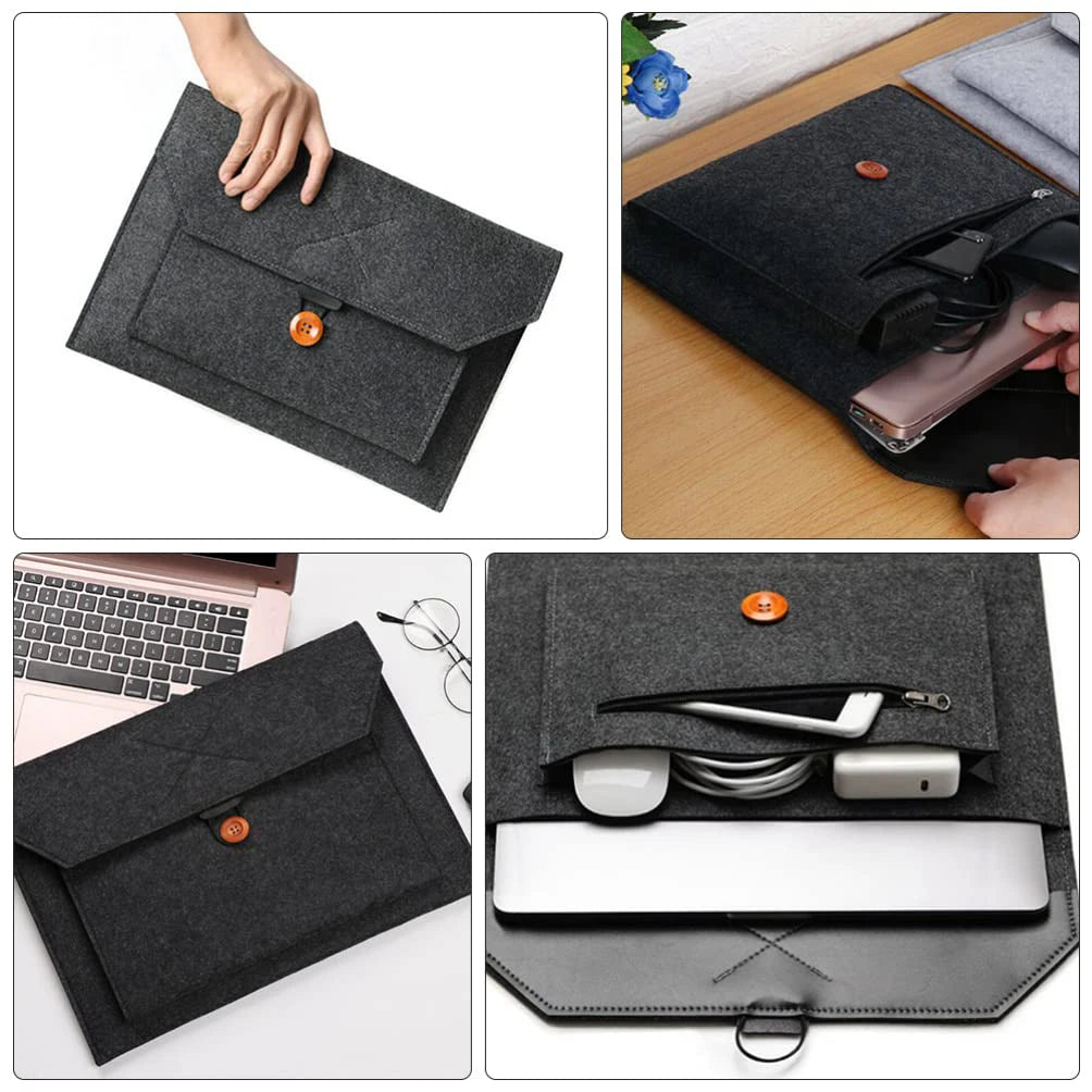 wool Felt Laptop bag Sleeve 11 12 13 14 15 16 inch Notebook Pouch for Macbook Xiaomi Huawei Lenovo Dell ASUS Acer computer bag