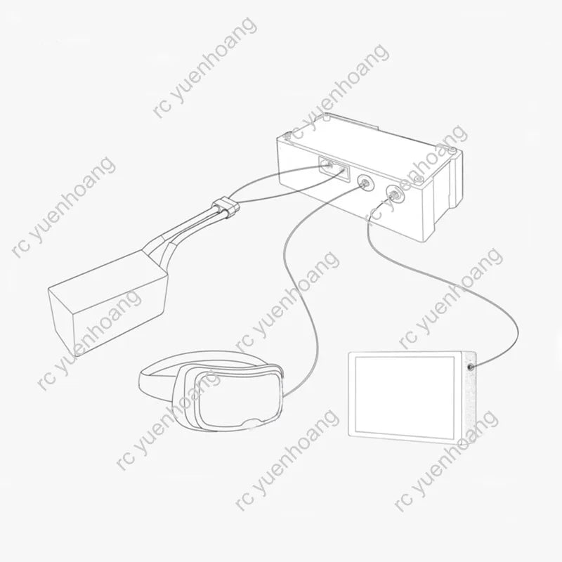 Optical Fiber Outlet Box with Sky End 2KM D0.3mm Light Fiber Optic Optional Ground End Module Wireless Control for RC FPV Drone