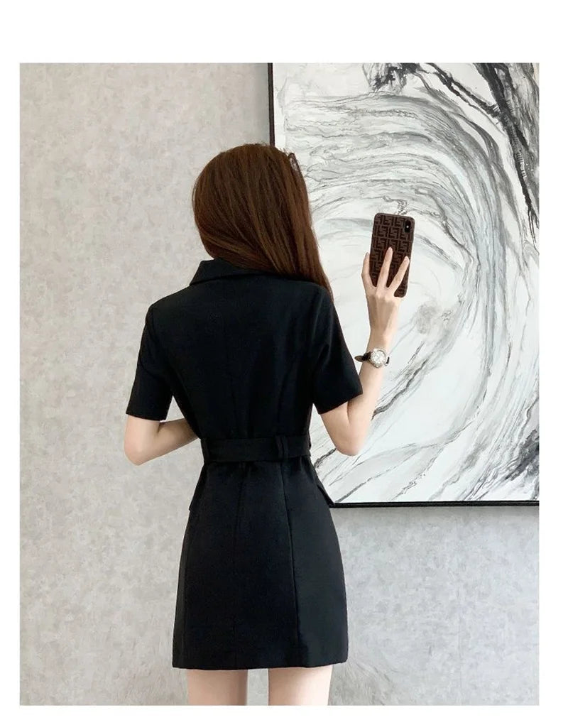 Summer New Fashion Temperament Women's Dress Small Fragrance French High-grade White Dress Summer Niche Design Suit Skirt