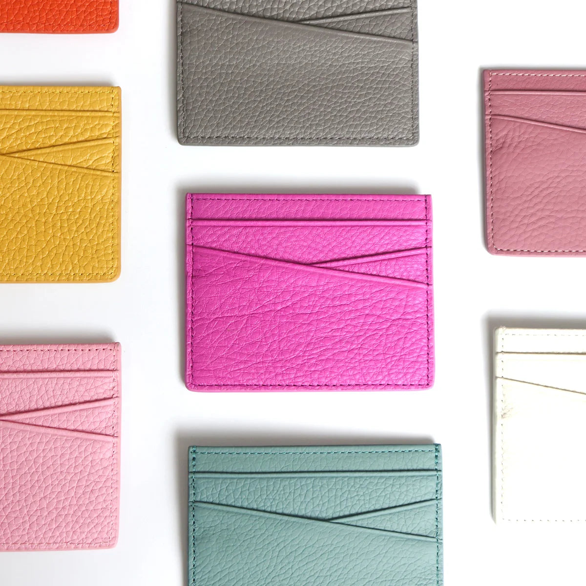Tarjetero de lujo 100% cuero genuino para negocios, hombres, identificación, estuche para tarjetas de crédito, moda, regalo para mujeres, mini cartera delgada