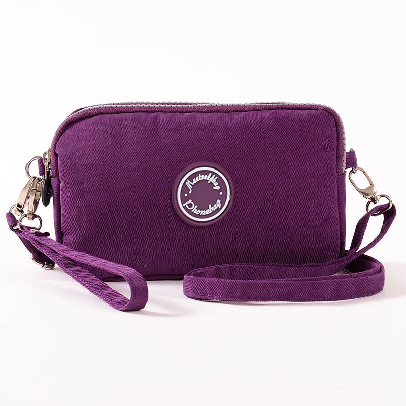 Fashion Zipper Phone Wallet Crossbody, Travel 3-in-1 Zipper Wallet