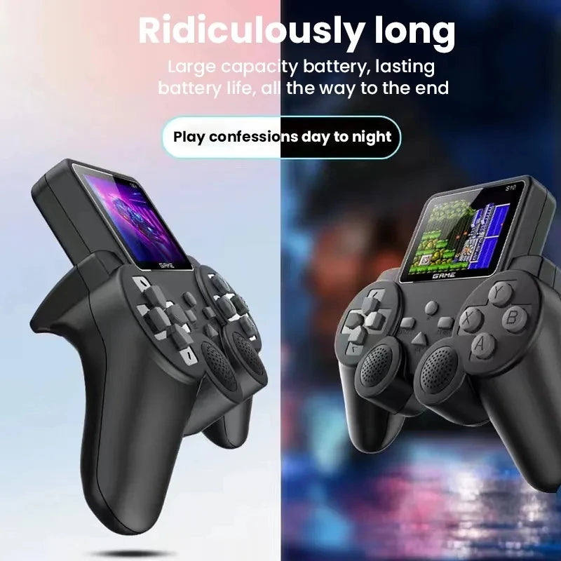 S10 Portable Video Game Consoles Gamepad Controller 2.4-inch Built-in 520 Games Retro Handheld Game Player AV Output Control