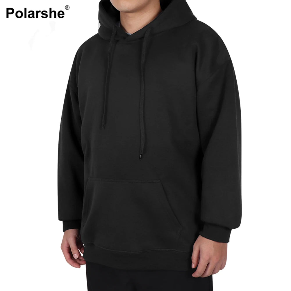 Men Hoodies Sweatshirt Winter and Autumn Fashion Streetwear Casual Men's Solid Color Loose Breathable Pullovers Pocket Hoodie