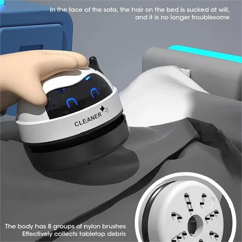 Håndholdt mini-bordstøvsuger – USB-oppladbar og kraftig