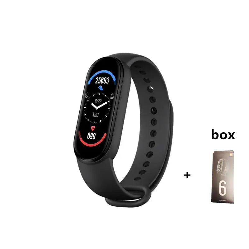 M6 Smart Watch Men's Women's Multi-function Watches Fitness Bracelet Tracker Heart Rate Monitor Waterproof Sport Smartwatch Band